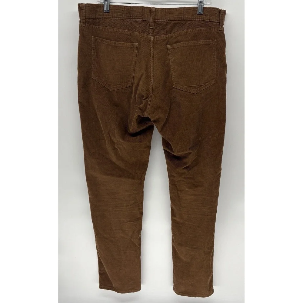 J.Crew Slim Flex Fit Corduroy Pants Casual Stretch Brown Men 34x31‎